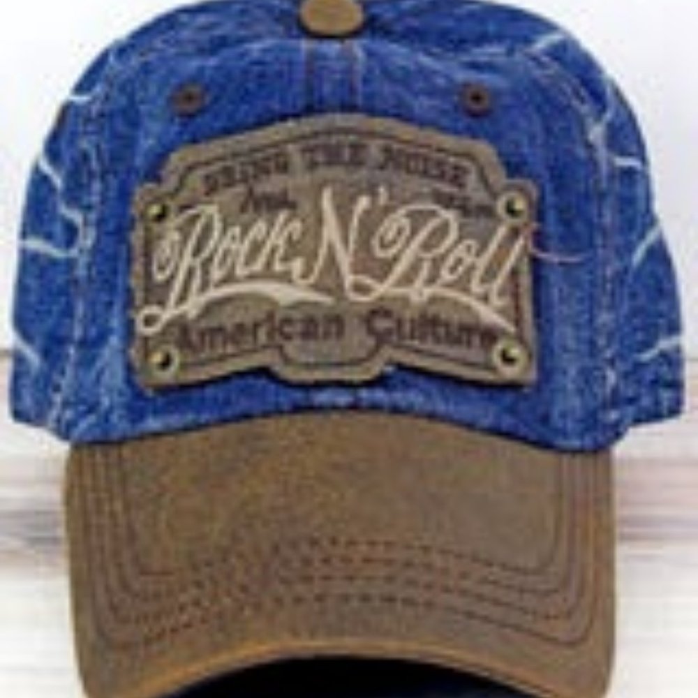 NWT UNISEX ROCK N ROLL CAP DARK BLUE